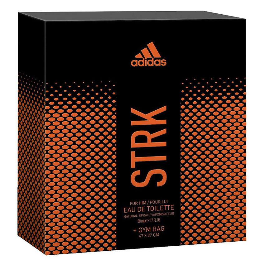 Adidas STRK Gift Set Natural Spray 50ml + Gym Bag - For Him