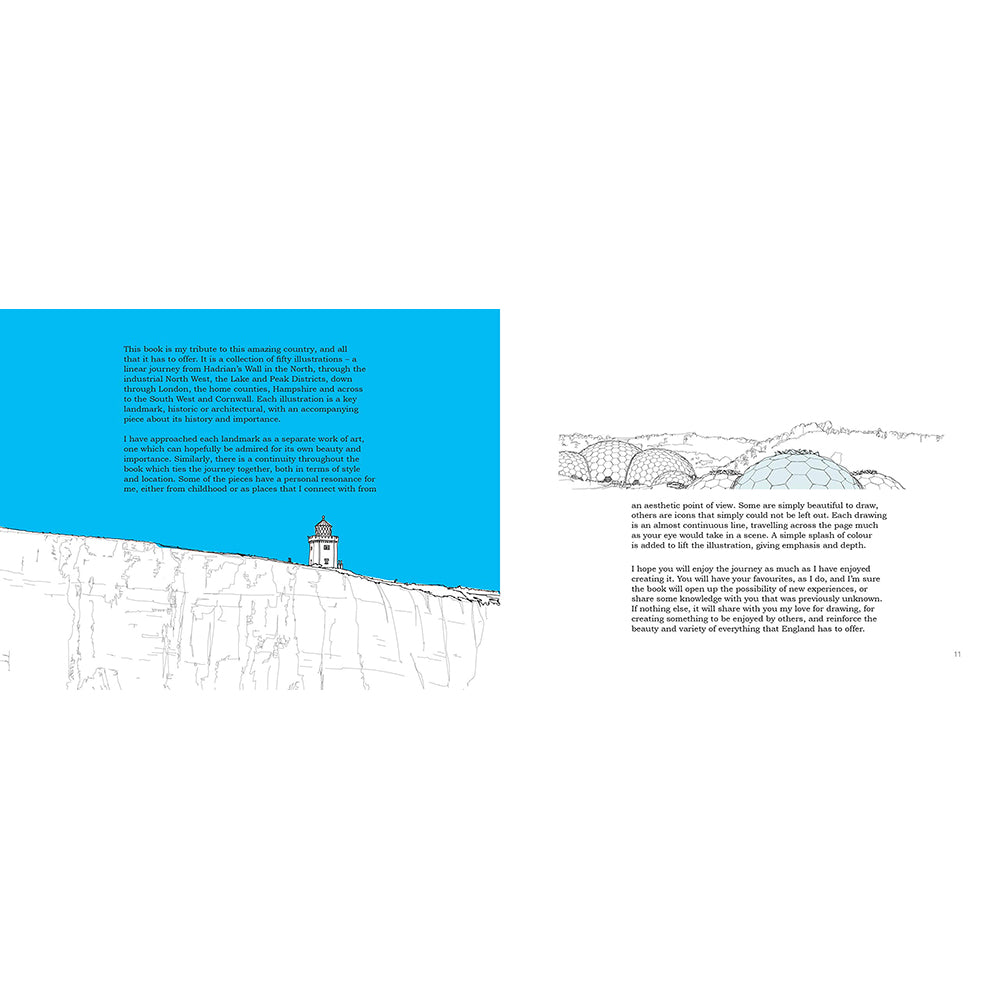 A Line Around England Colouring Book