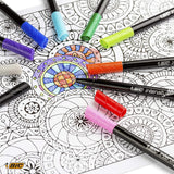 2 Pack x Bic Intensity Fineliners Assorted 12pc