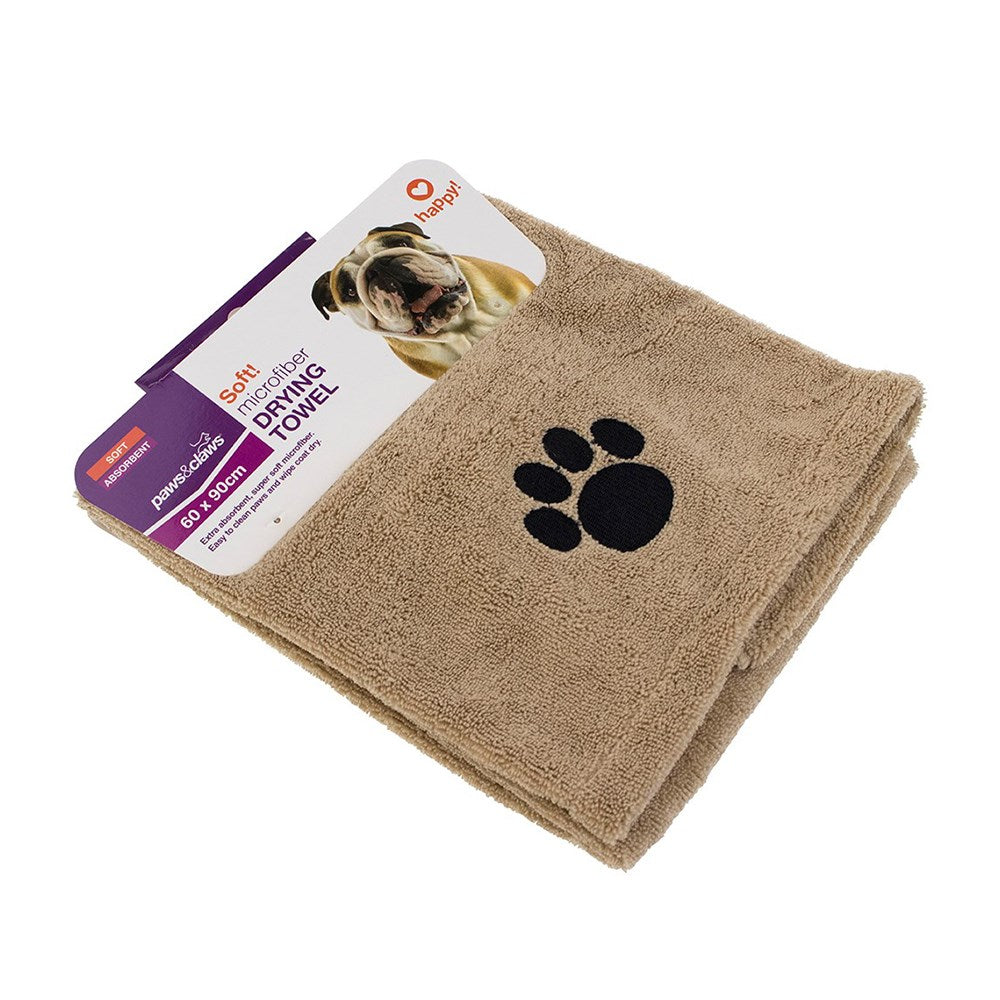 3 Pack x Paws & Claws Microfiber Pet Drying Towel