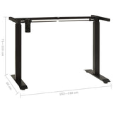 Electric Motorised Standing Desk Frame Height Adjustable Black