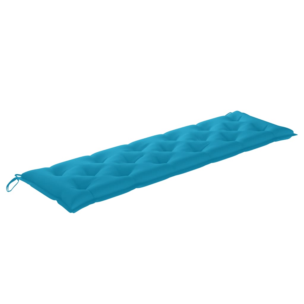 Garden Bench Cushion Light Blue 180x50x7 Cm Fabric