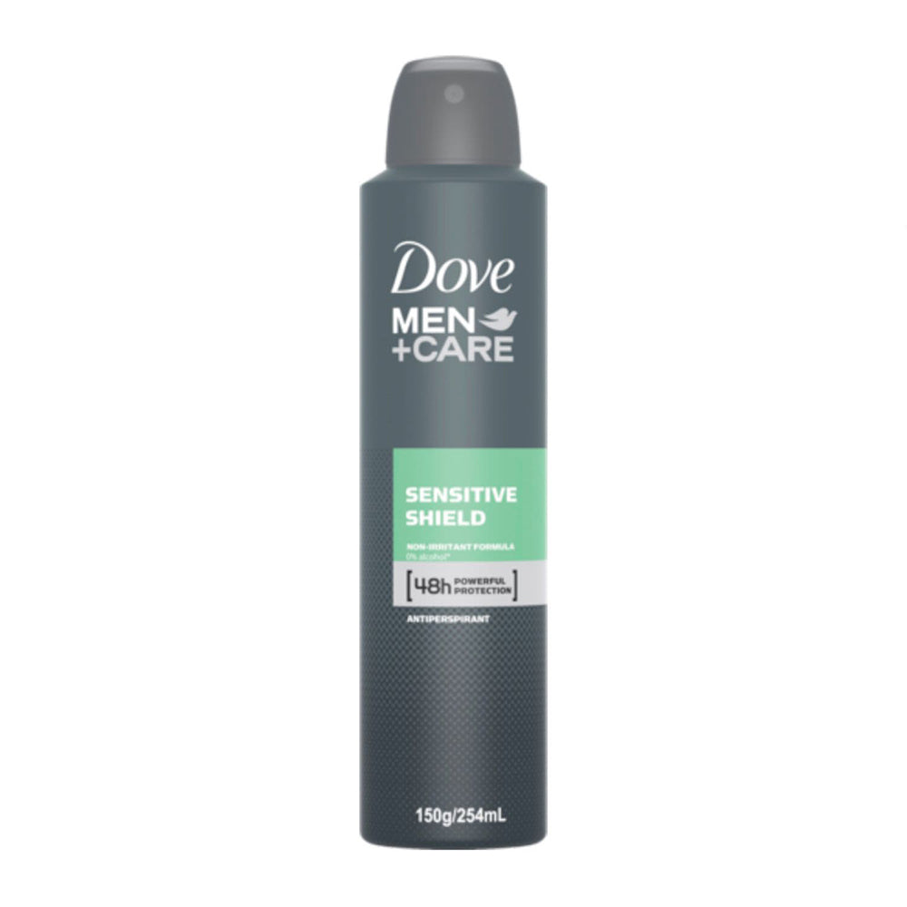 6 Pack x Dove Men Antiperspirant Aerosol Deodorant Sensitive Shield - 254mL