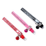 Paws & Claws Diamonte Adjustable Breakaway Cat Collar with Bell - 22-30x1cm