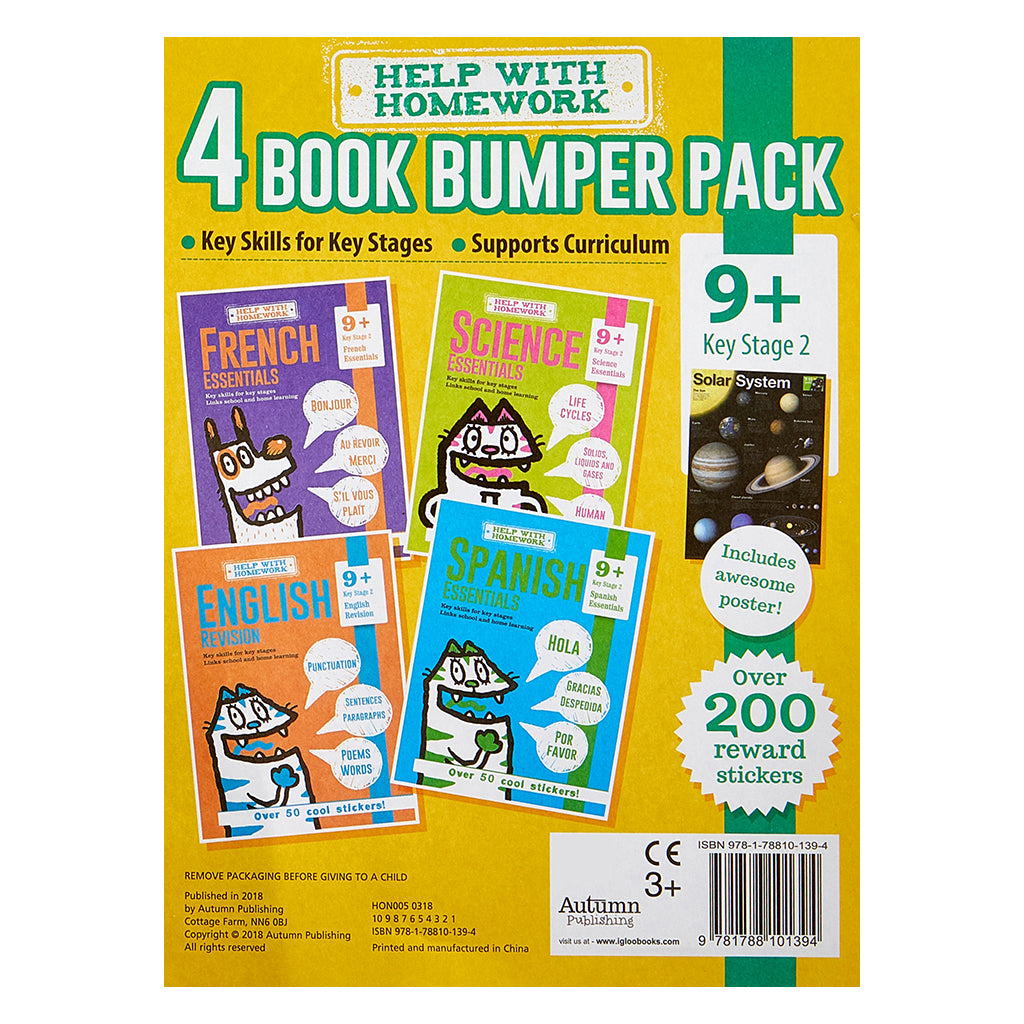 Essential Workbooks Pack (Science, French, Spanish, English) Revision - Paperback