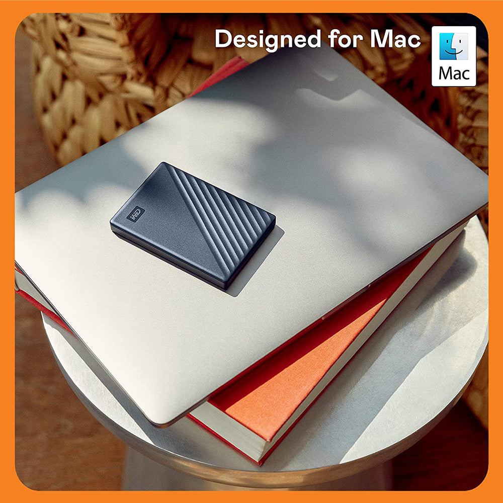 WD 2TB My Passport Portable HDD Hard Drive Mac - Blue
