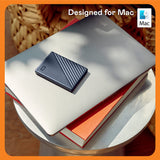 WD 2TB My Passport Portable HDD Hard Drive Mac - Blue