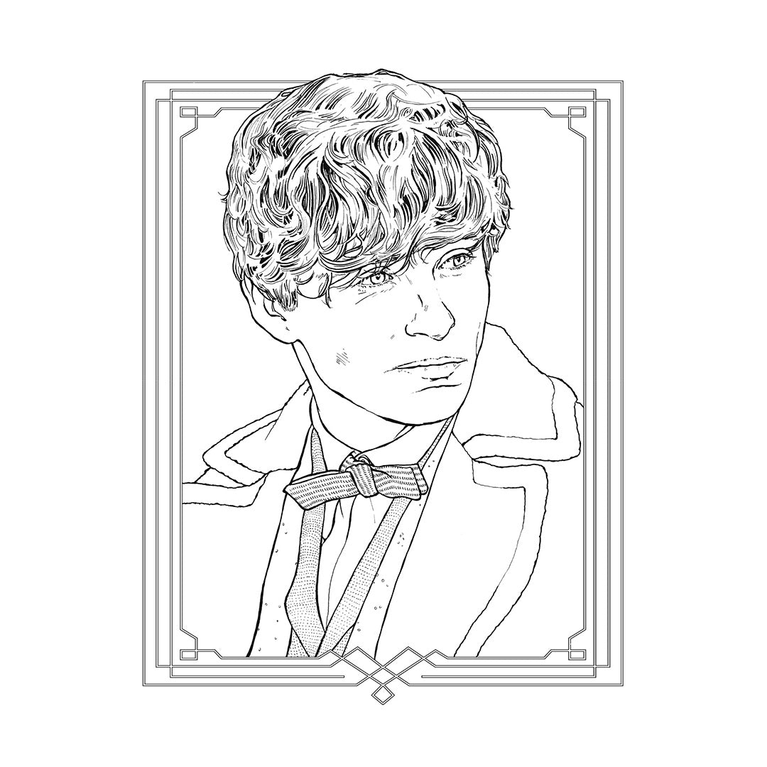 Fantastic Beasts And Where To Find Them: A Book Of 20 Postcards to Colour