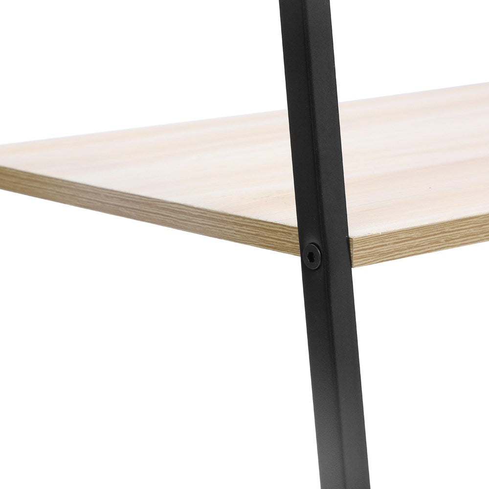 Boxsweden Garment/Clothes Rack With 2-Tier Wooden Shelving