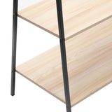 Boxsweden Garment/Clothes Rack With 2-Tier Wooden Shelving