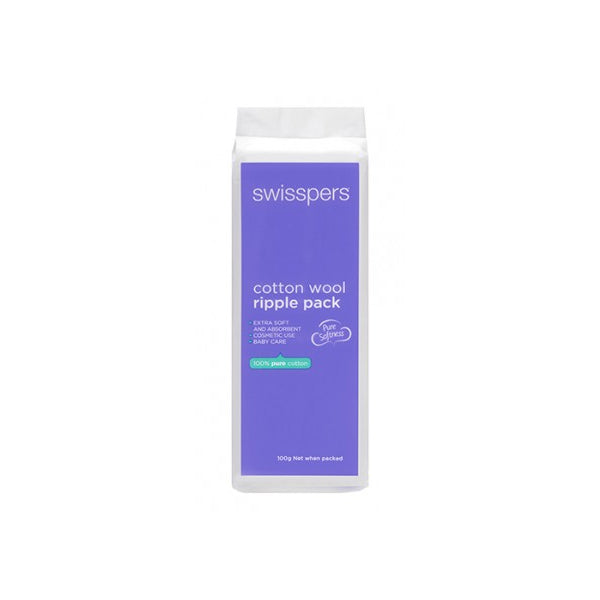 Swisspers Cotton Wool Ripple Pack 100g