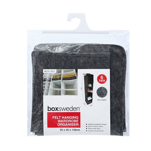 Boxsweden Felt Hanging Wardrobe Organisers