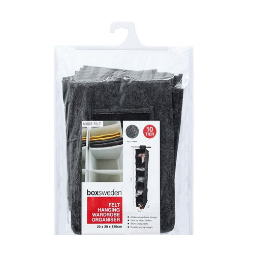 Boxsweden Felt Hanging Wardrobe Organisers