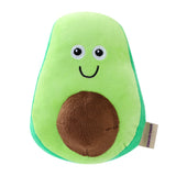 Paws & Claws Veggie Plush Avocado Squeaky Plush - 18x14x22cm