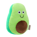 Paws & Claws Veggie Plush Avocado Squeaky Plush - 18x14x22cm