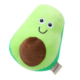 Paws & Claws Veggie Plush Avocado Squeaky Plush - 18x14x22cm