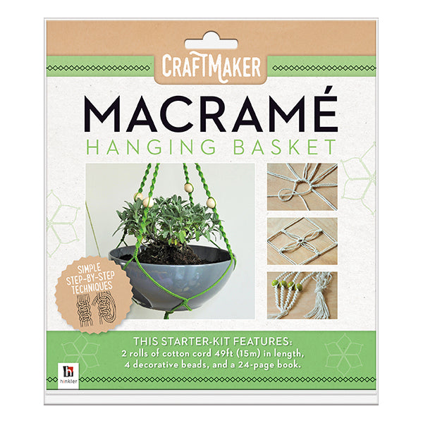 Craft Maker Macrame: Hanging Basket, Pot Holder & Yoga Mat
