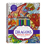 Kaleidoscope Colouring: Dragons, Dinosaurs, Robots and More