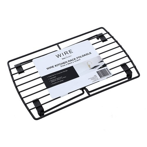 Boxsweden Foldable Wire Kitchen Rack - 31x20x14.5cm