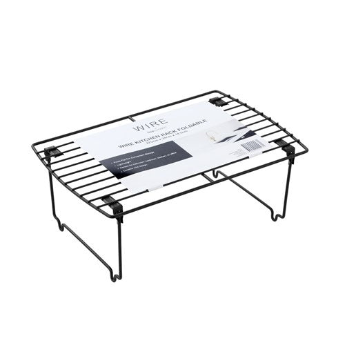 Boxsweden Foldable Wire Kitchen Rack - 37.5x24x14.5cm