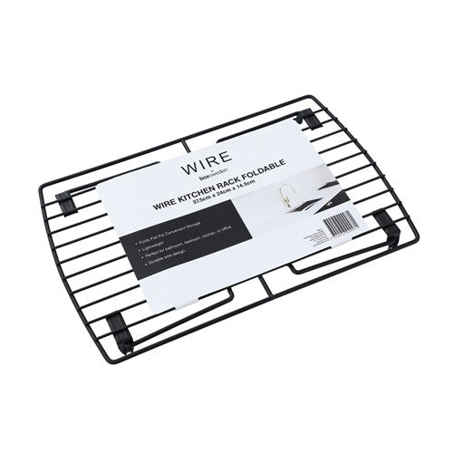 Boxsweden Foldable Wire Kitchen Rack - 37.5x24x14.5cm