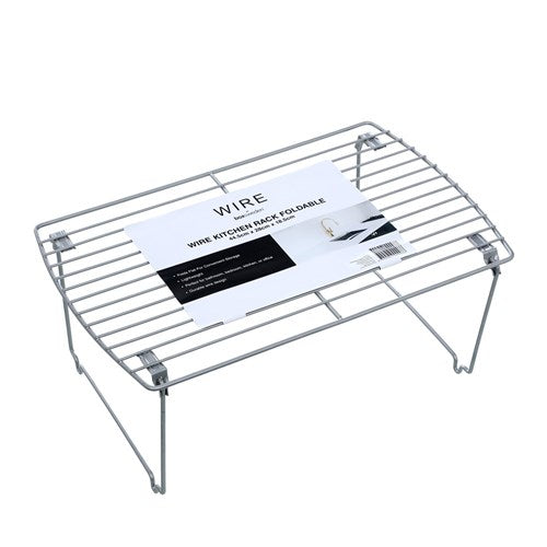 Boxsweden Foldable Wire Kitchen Rack - 44.5x28x18.5cm