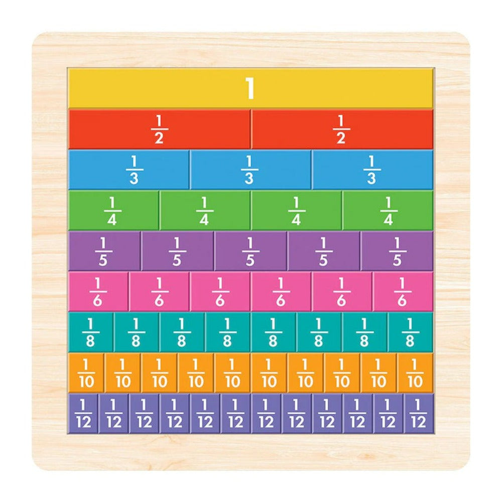 Whiz Kids Fraction Fun Wooden Puzzle