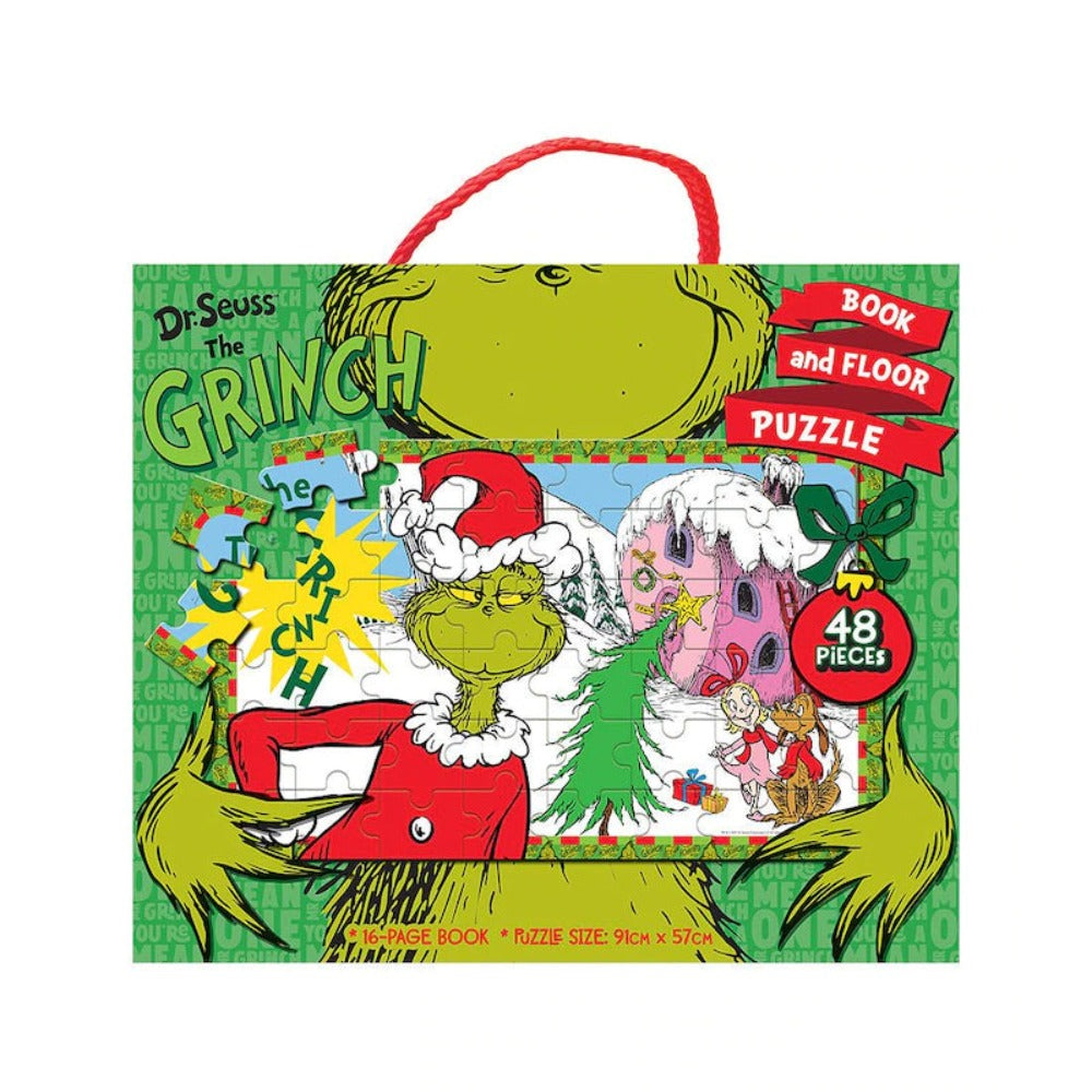 Dr. Seuss The Grinch Book & Floor Puzzle