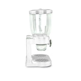 Double Cereal Dispenser Dry Food Storage Container White