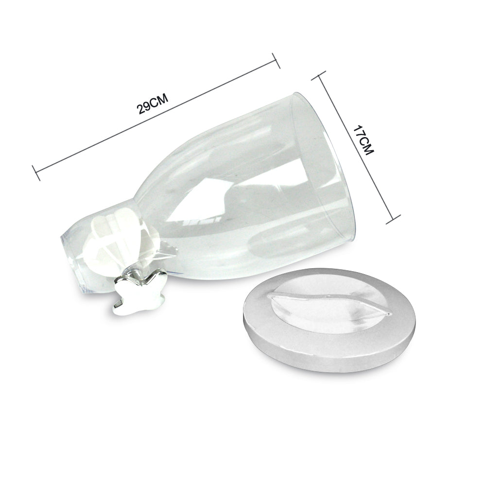 Double Cereal Dispenser Dry Food Storage Container White