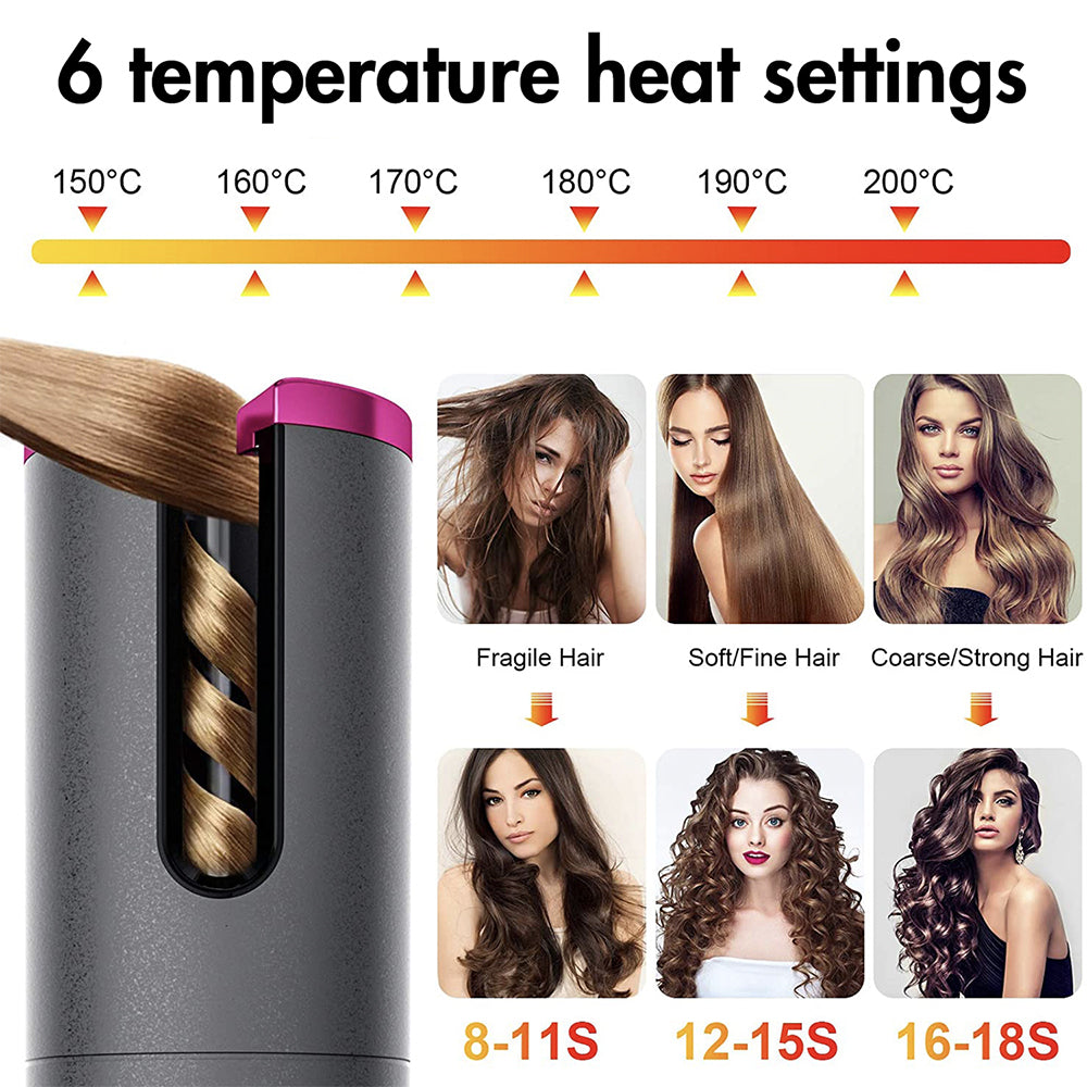 Lenoxx Cordless Automatic Hair Curler - AHC009