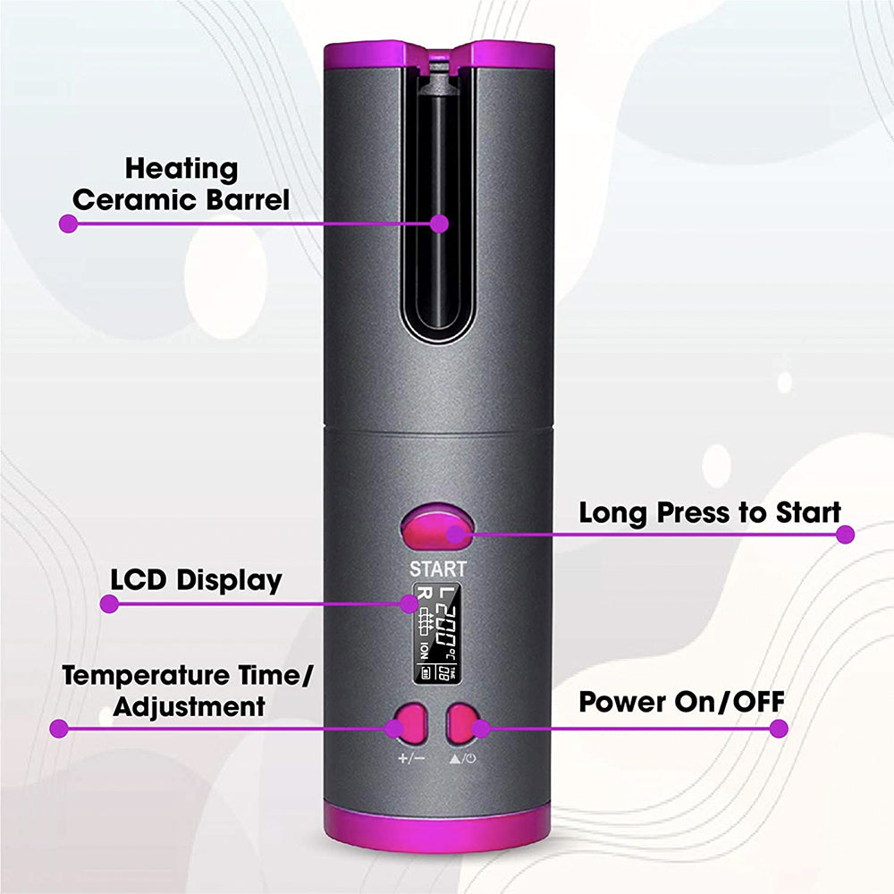 Lenoxx Cordless Automatic Hair Curler - AHC009