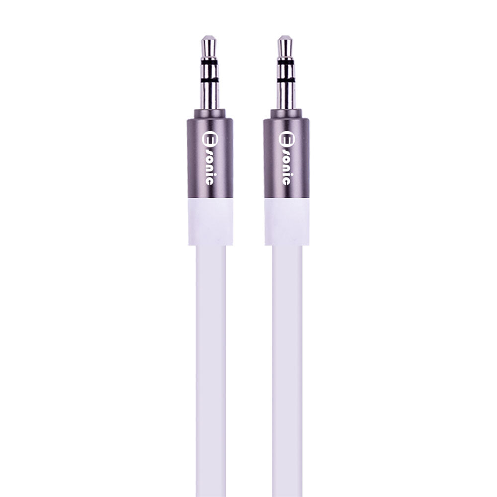 Esonic 3.5 Aux Metallic Audio Flat Cable - 1m