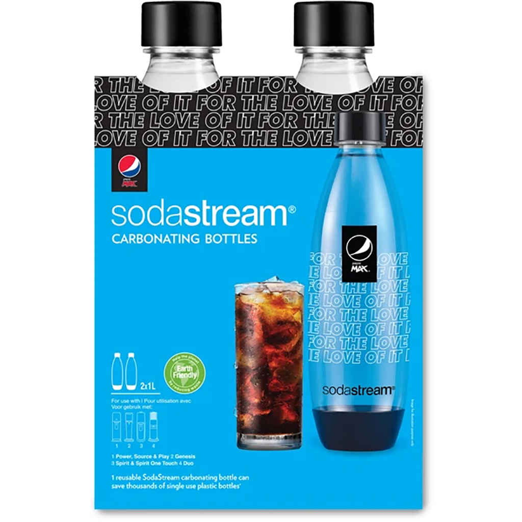 SodaStream Source Element (Black) With Pepsi Tasting Pack And 2 Extra Pepsi Bottles