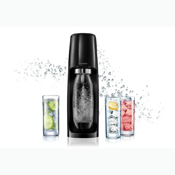 SodaStream SPIRIT (Black) With Pepsi Tasting Pack and 2 Extra Pepsi Bottles