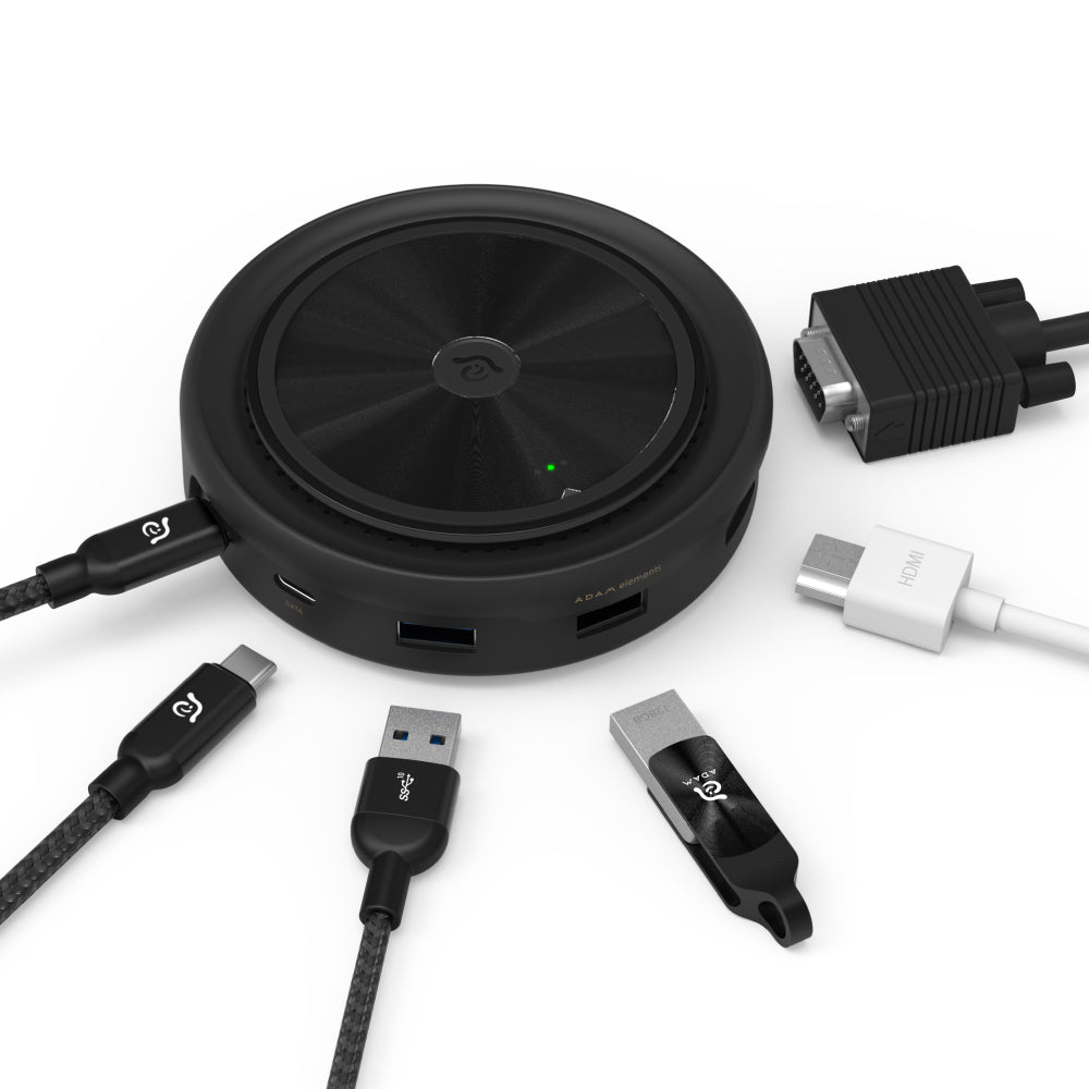 Adam Elements USB-C 3.1 - 7 port Wireless Charger Hub