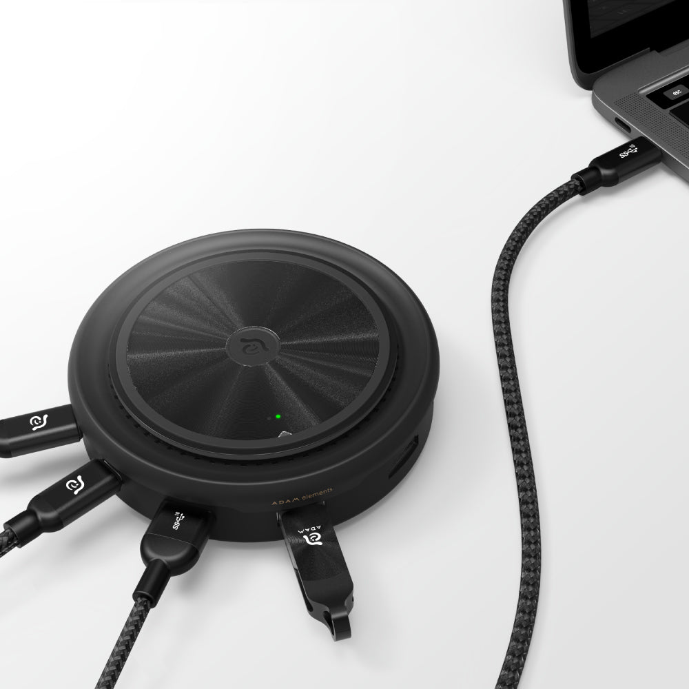 Adam Elements USB-C 3.1 - 7 port Wireless Charger Hub