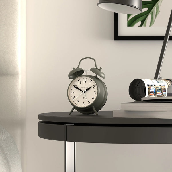 Number Four Wall Clock Matte Asparagus Green main image 1