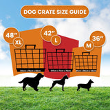 Royale 36in Foldable Pet Wire Dog Crate - Medium