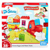 Mega Bloks Dr. Seuss Green Eggs and Ham Train Building Set