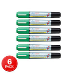 6 x Artline 525TT Dual Nib Whiteboard Marker - Green/Black