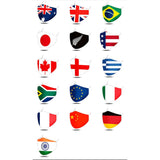 MaskiT World Flags Reusable 3 Layer Masks