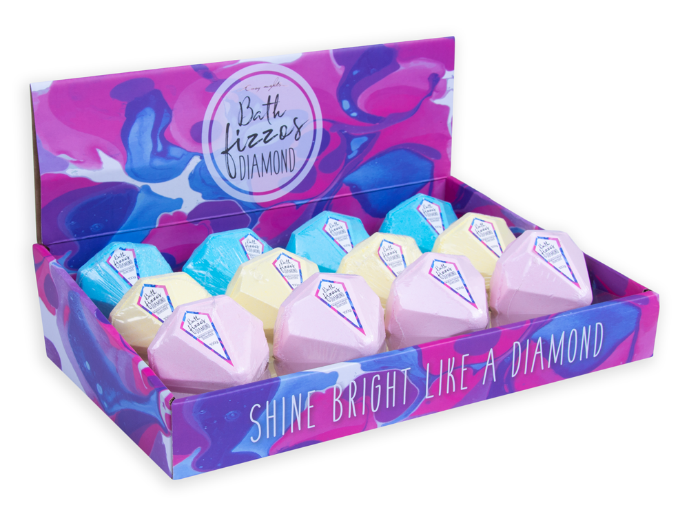 Cosy Nights Bath Fizzos Bath Bomb - Diamond (3 pack)