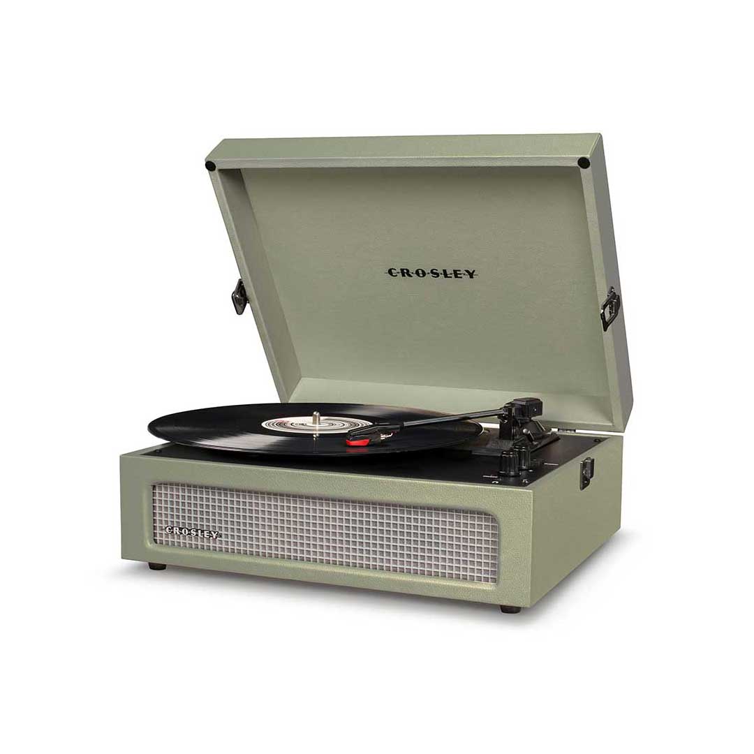 Crosley Voyager 3-Speed Portable Turntable + Free Record Storage Crate