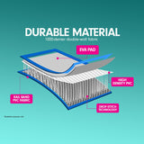 4m x 2m Air Track Gymnastics Mat Tumbling Exercise - Grey Green