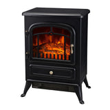 Lenoxx 1800W Electric Fireplace Heater w/ Fire Effect - LF180