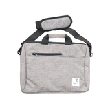 Jack Bee Grey Canvas Laptop Bag