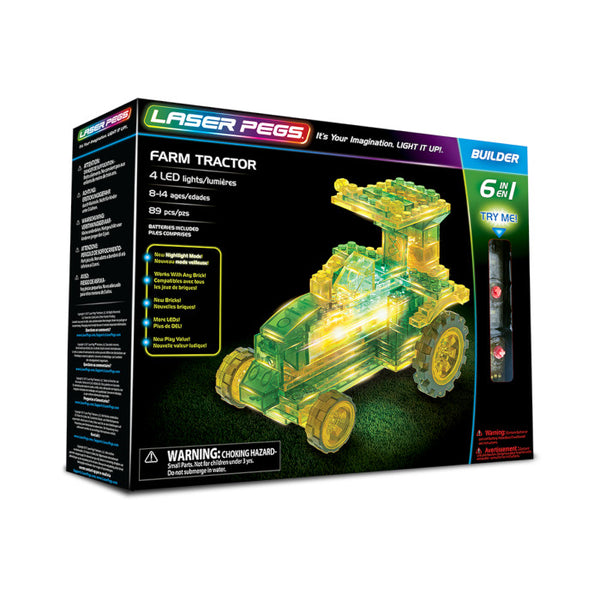 Laser Pegs Farm Tractor 6-in-1 Building Set