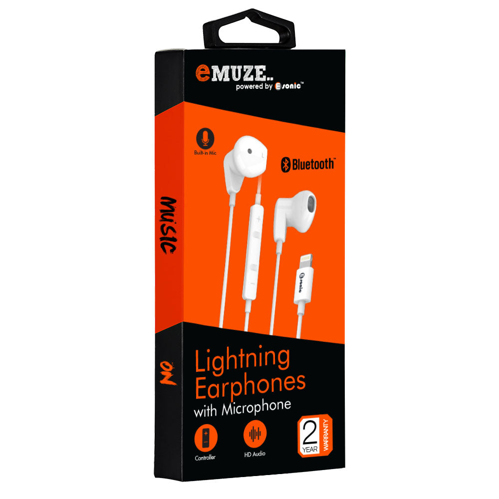E-Sonic Lightning Earphones with Microphone
