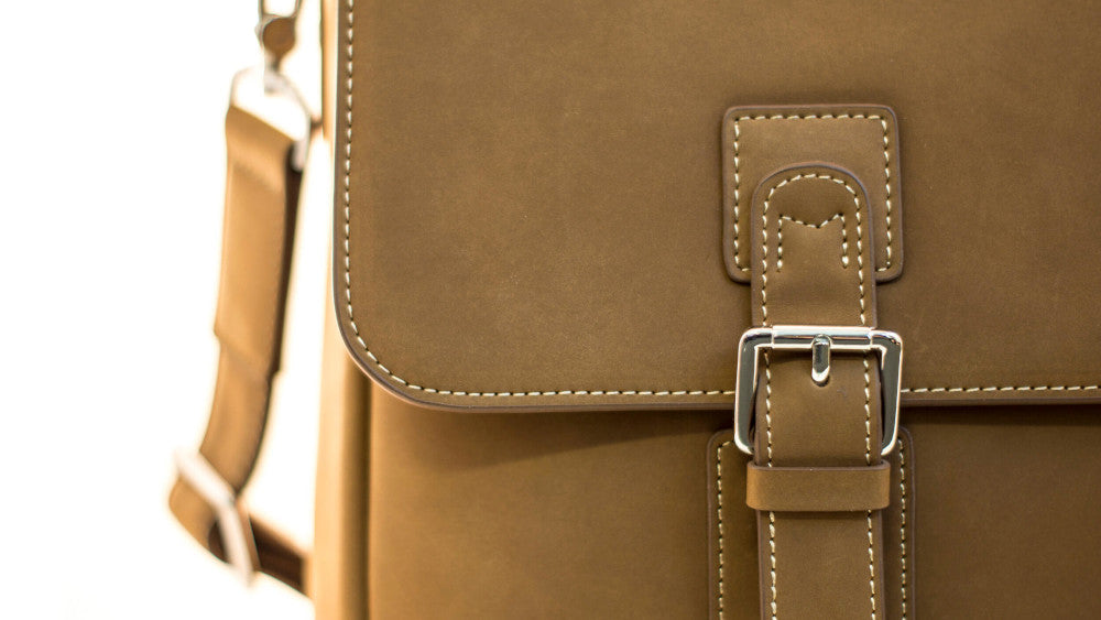 Jack Bee Collins Leather Messenger Bag